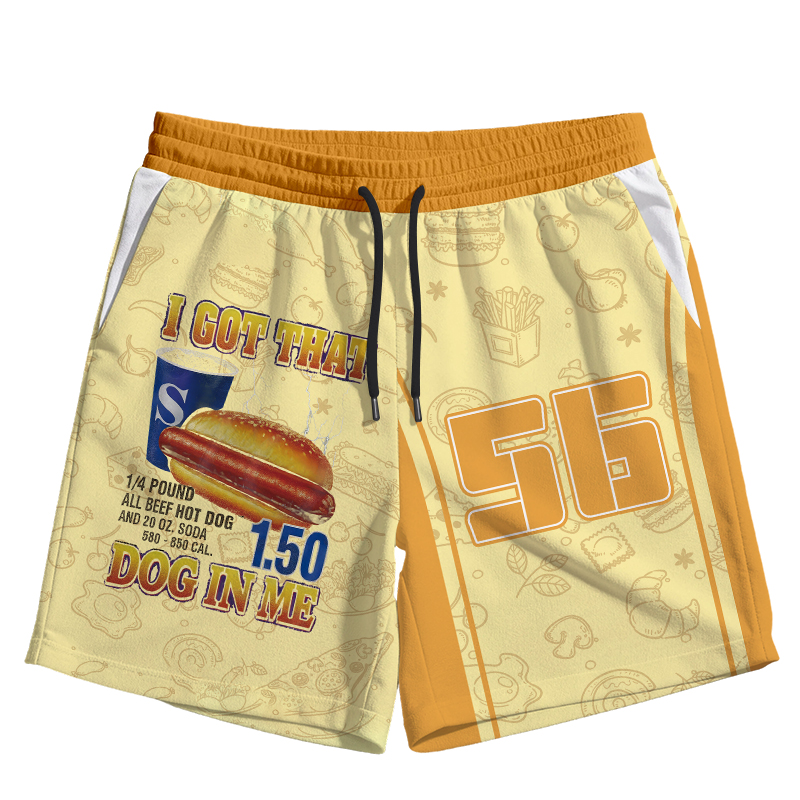 Modecanvas Funny Hot Dog Jersey Short