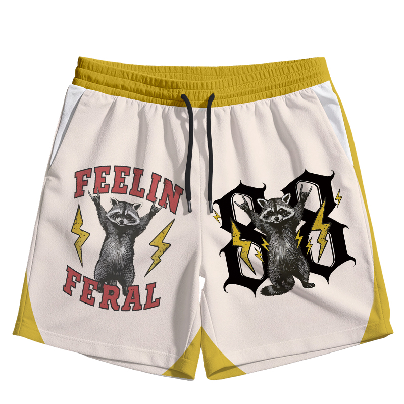 Modecanvas Feelin Feral Jersey Short