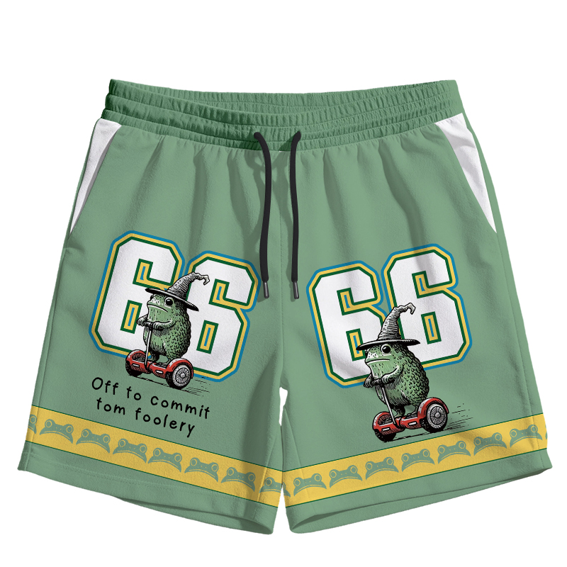 Modecanvas Frog Riding A Balance Scooter Jersey Short