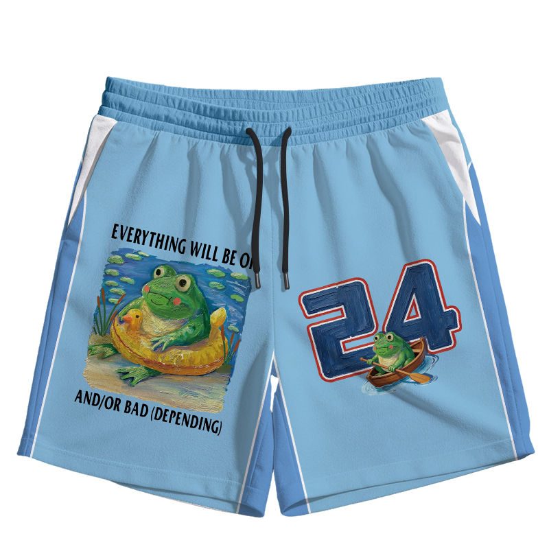 Modecanvas Everythings Ok Frog Jersey Short