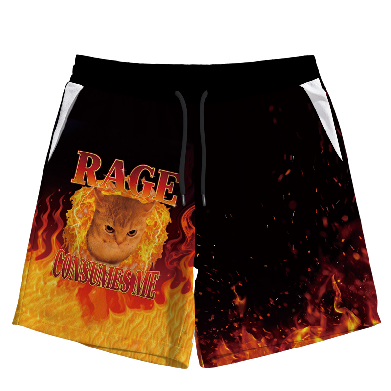 Modecanvas Rage Consumes Me Jersey Short