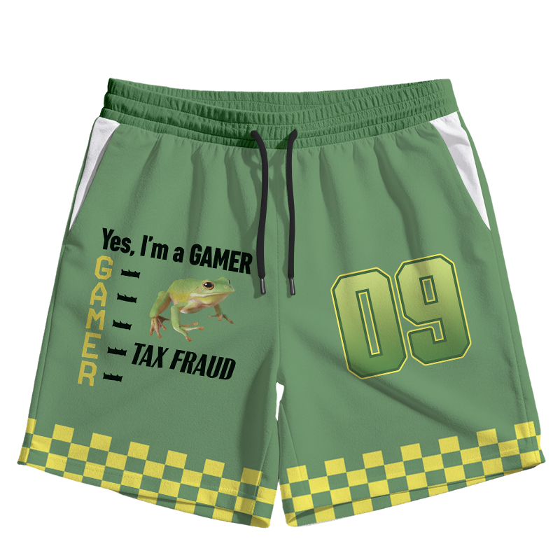 Modecanvas Frog Gamer Meme Jersey Short