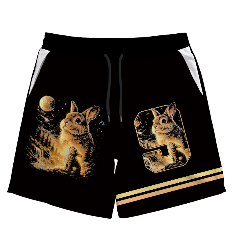 Modecanvas Bunny Howling to the Moon Jersey Short