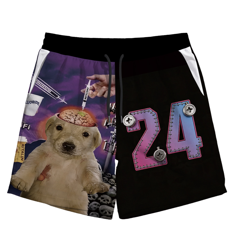 Modecanvas Brainwashed Jotchua Meme Jersey Short