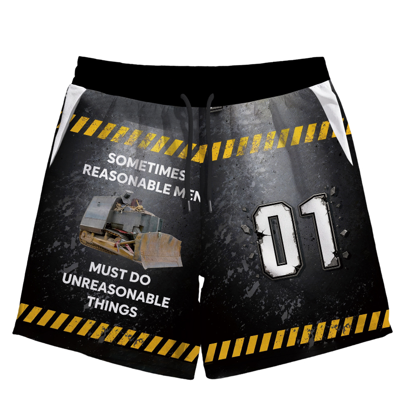 Modecanvas Sometimes Reasonable Men Must Do Unreasonable Thingst Jersey Short