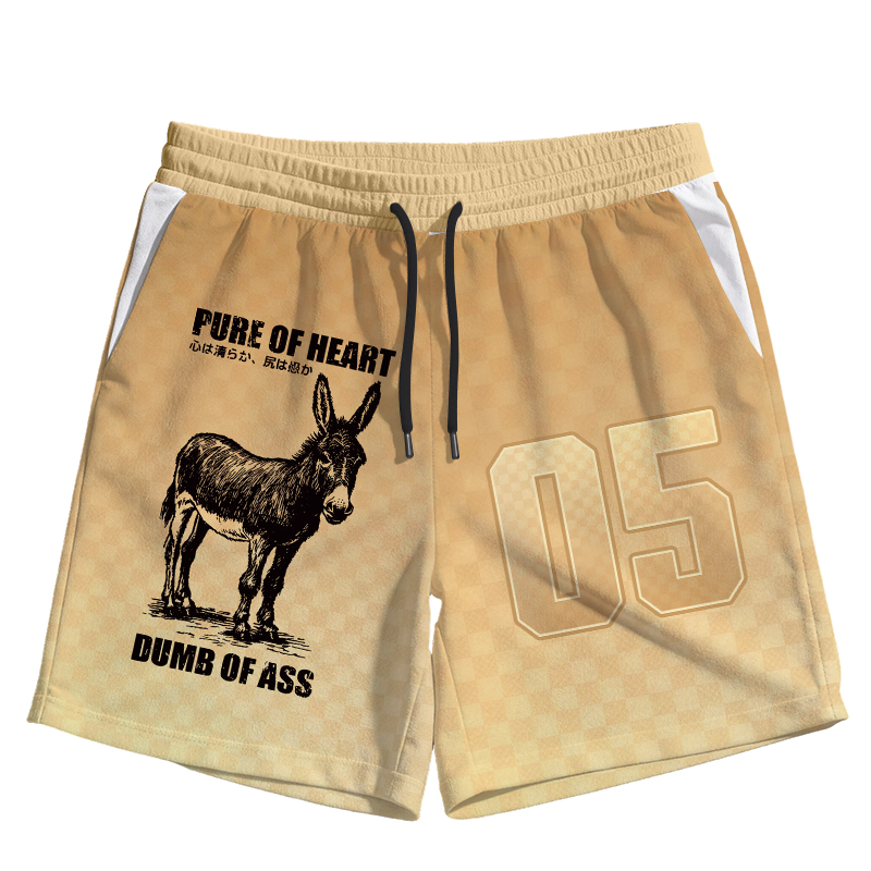 Modecanvas Good Heart Empty Head Jersey Short