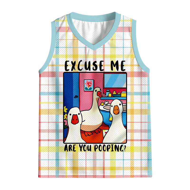Modecanvas Excuse Me Duck Meme Jersey Tank