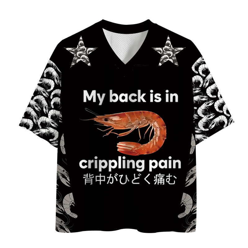 Modecanvas My Back Is in Crippling Pain Mesh Jersey-modecanvas