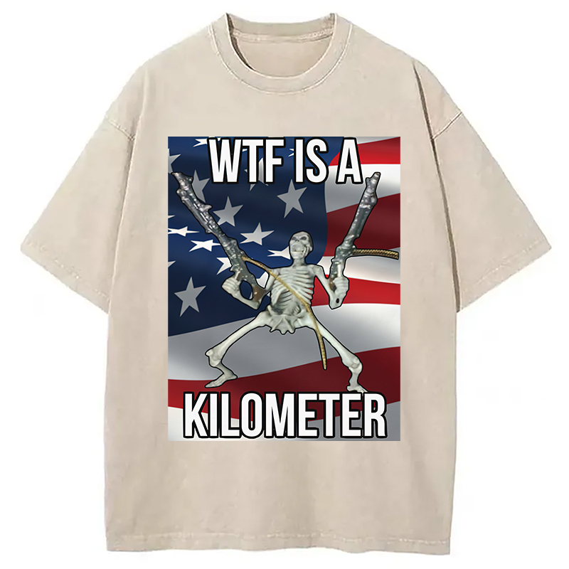 Modecanvas WTF Is A Kilometer Washed T-Shirt