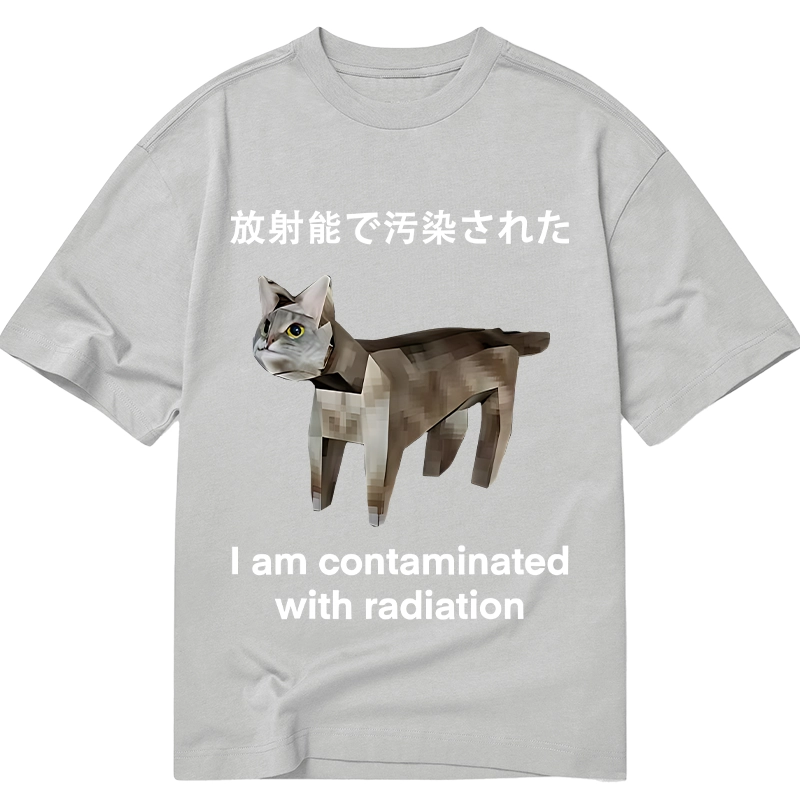 Modecanvas Cat Contaminated By Radiation DTG Printing Classic T-Shirt-modecanvas