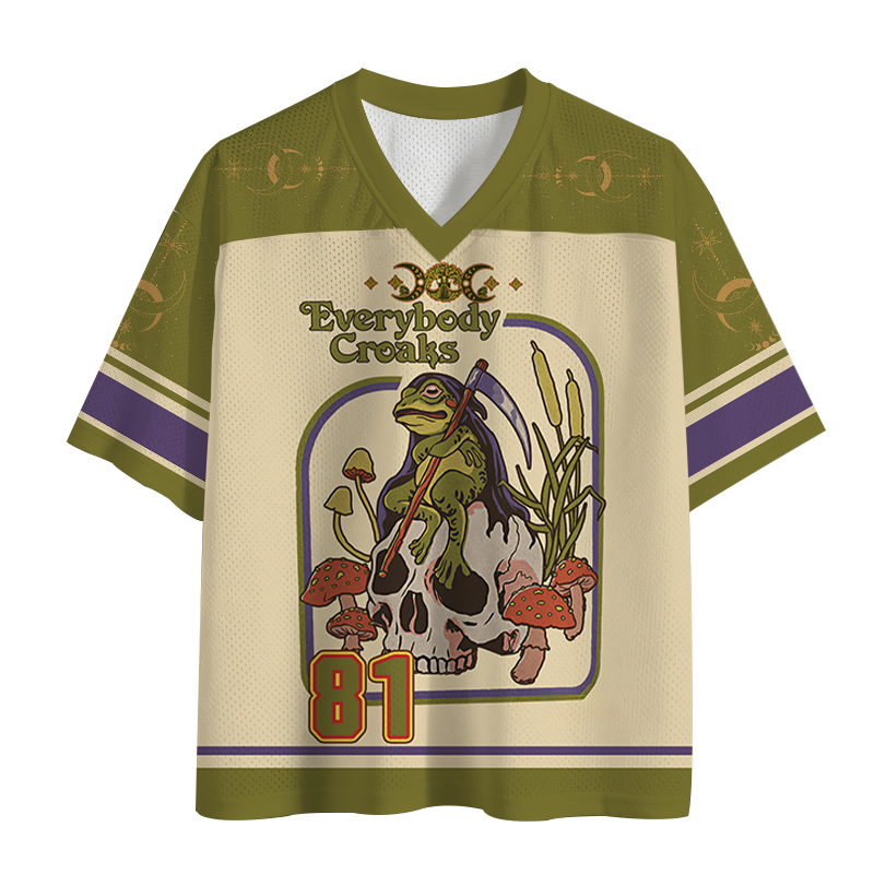Modecanvas Everybody Croaks Mesh Jersey-modecanvas