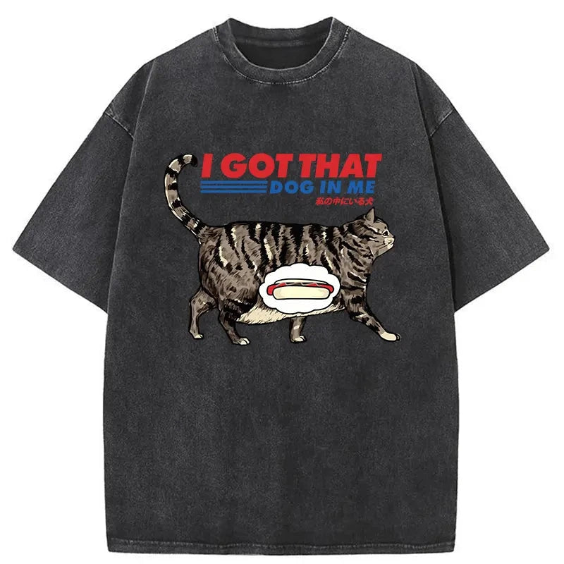 Modecanvas I Got That Dog In Me Japan Washed T-Shirt-modecanvas