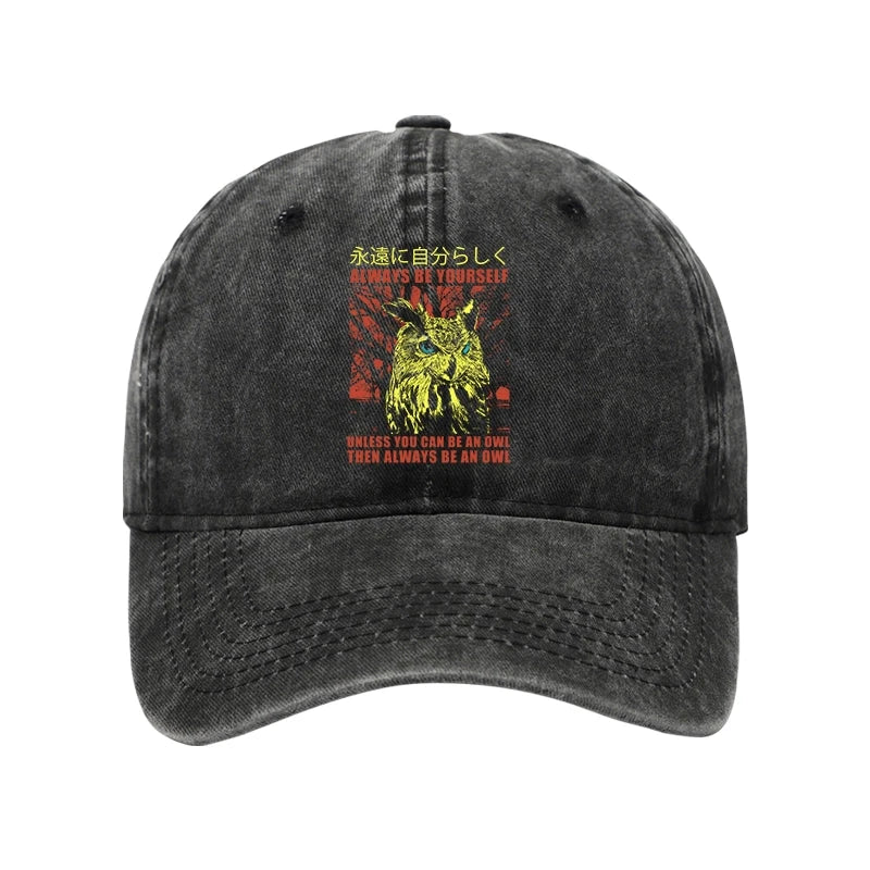 Modecanvas Always Be Yourself Japanese Washed Cap-modecanvas