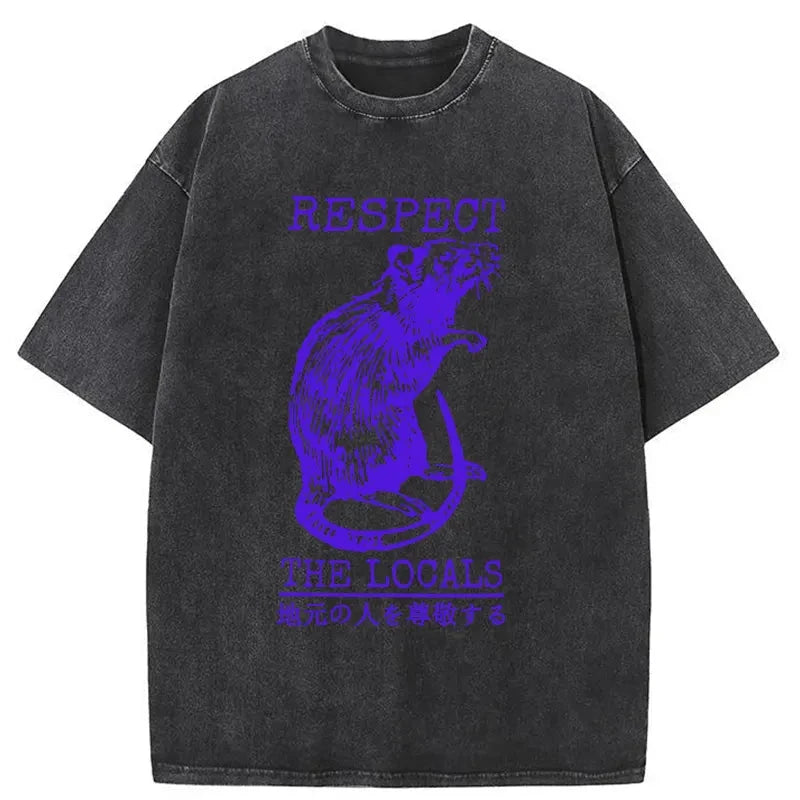 Modecanvas Esteem Local Rats Washed T-Shirt