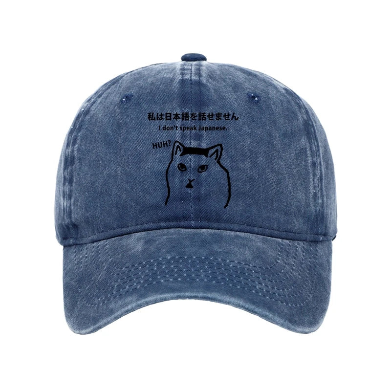 Modecanvas I Don't Speak Japanese Washed Cap-modecanvas