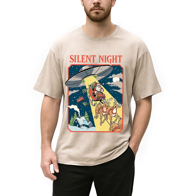 Modecanvas Silent Night Washed T-Shirt
