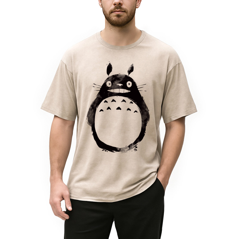 Modecanvas Forest Spirit Ink Washed T-Shirt