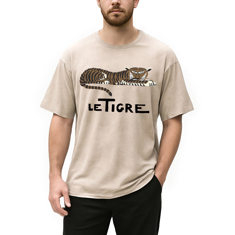 Modecanvas Le Tigre Washed T-Shirt