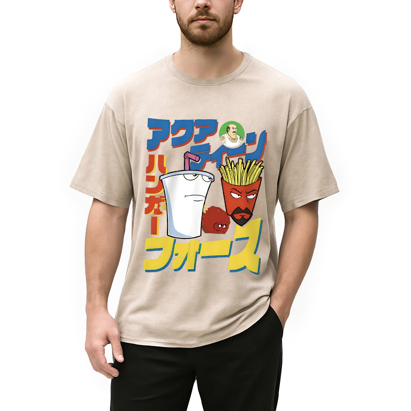 Modecanvas Retro Comics Vintage Washed T-Shirt