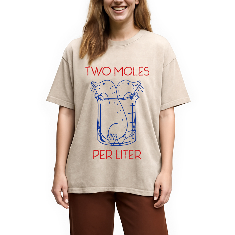 Modecanvas Two Moles Per Liter Washed T-Shirt