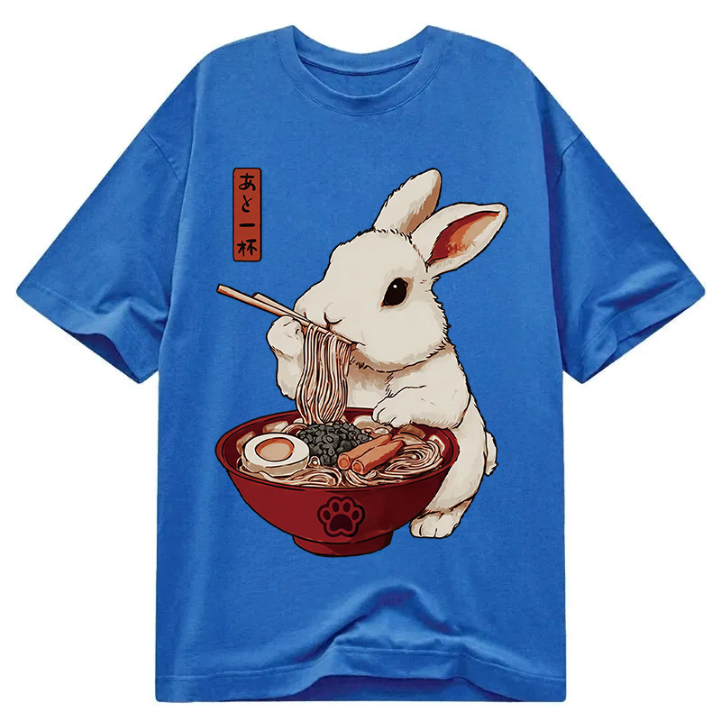 Modecanvas Bunny:One More Bowl, Please! DTG Printing Classic T-Shirt-modecanvas