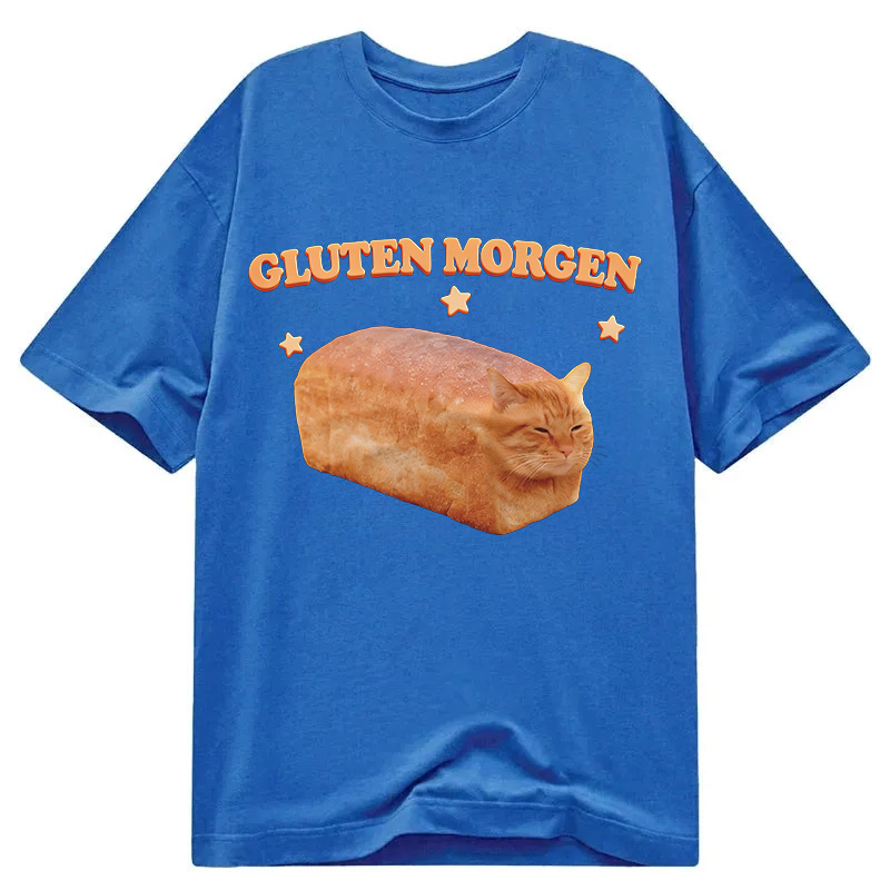 Modecanvas Silly Gluten Cat DTG Printing Classic T-Shirt-modecanvas