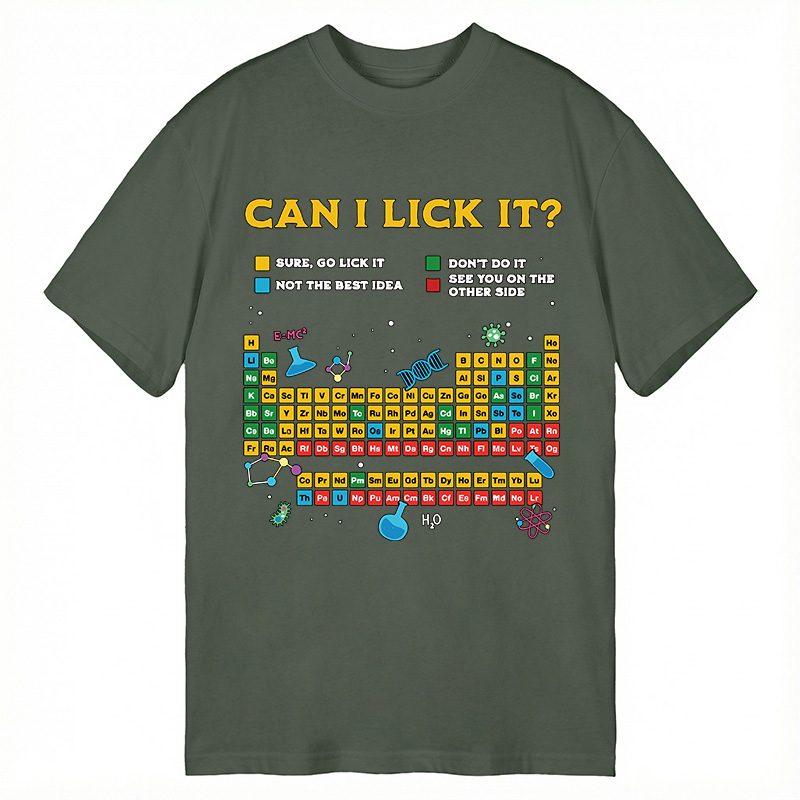Modecanvas Periodic Table DTG Printing Classic T-Shirt-modecanvas