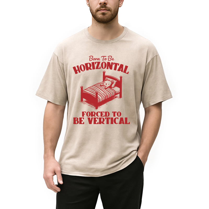 Modecanvas Mental Health Retro Meme DTG Printing Washed T-Shirt