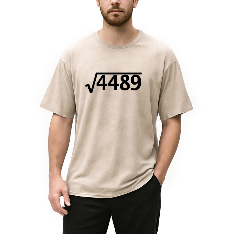 Modecanvas Square Root 4489 DTG Printing Washed T-Shirt