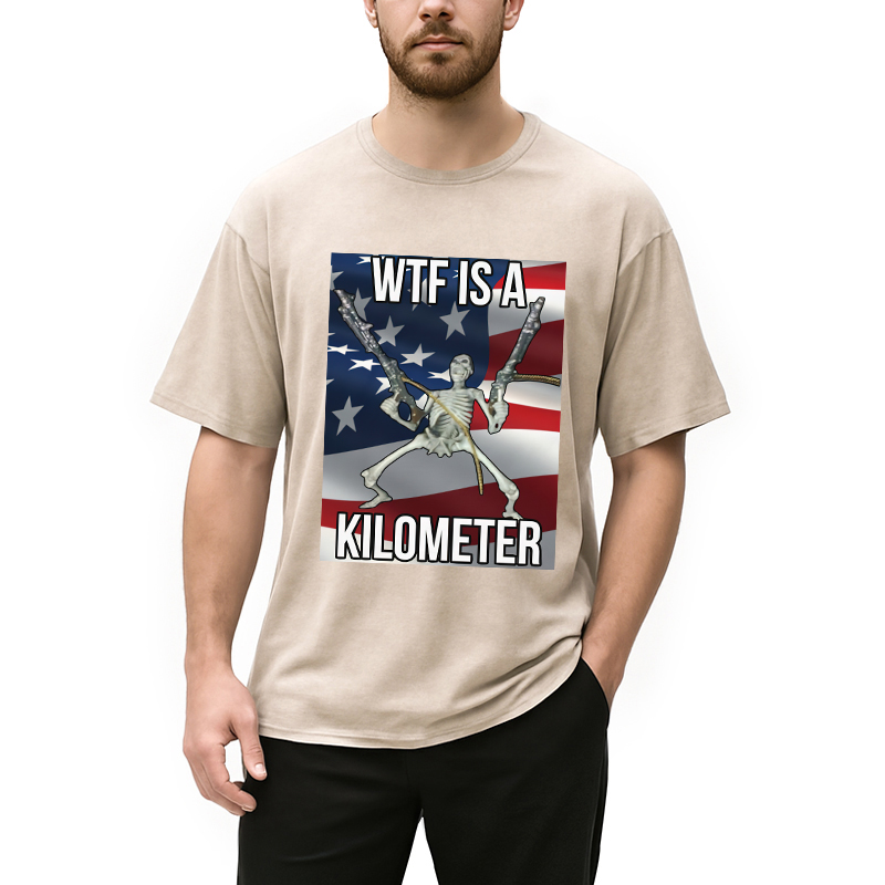 Modecanvas WTF Is A Kilometer Washed T-Shirt