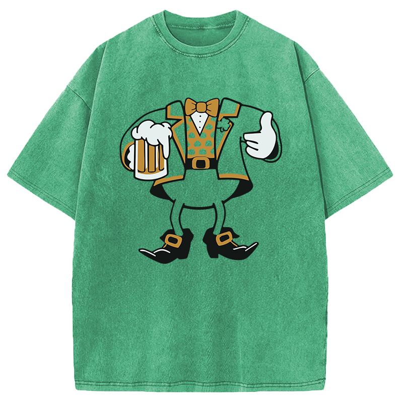 Modecanvas Leprechaun Look-A-Like DTG Printing Washed T-Shirt
