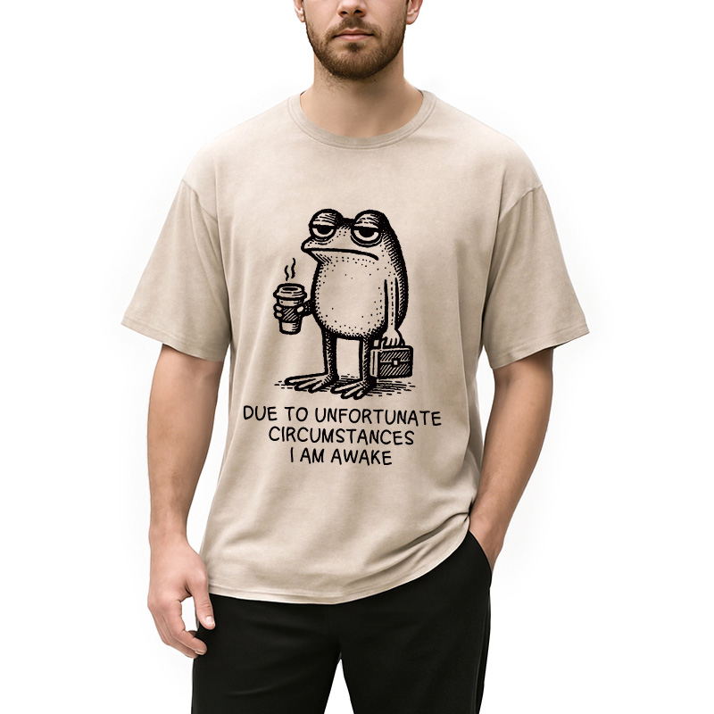 Modecanvas Decadent Frog Washed T-Shirt