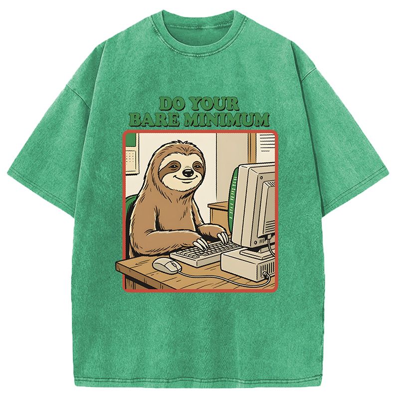Modecanvas Do Your Bare Minimum DTG Printing Washed T-Shirt