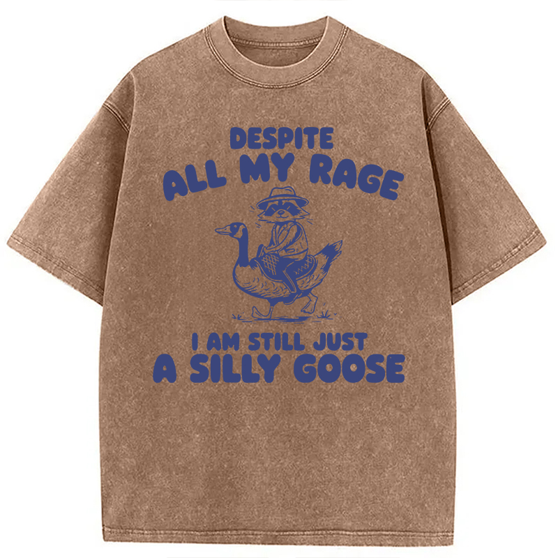 Modecanvas A Silly Goose DTG Printing Washed T-Shirt