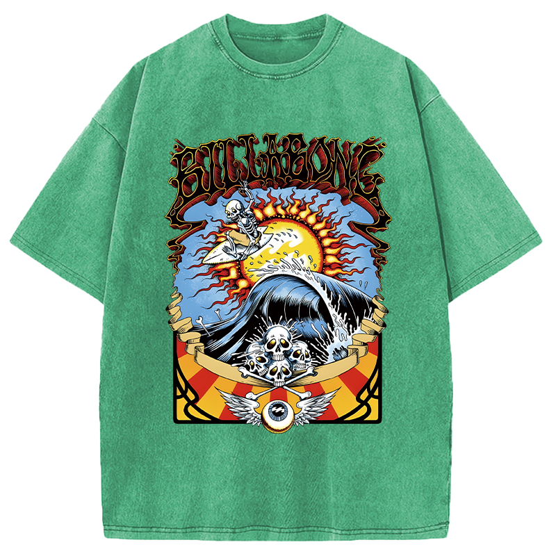 Modecanvas Big Labone Bone DTG Printing Washed T-Shirt