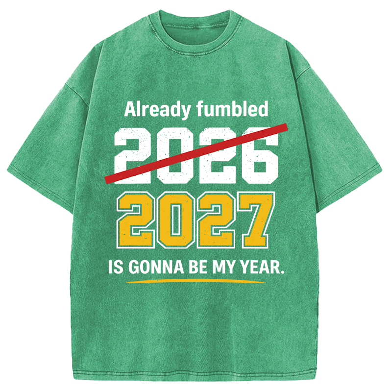 Modecanvas Already Fumbled 2026 DTG Printing Washed T-Shirt