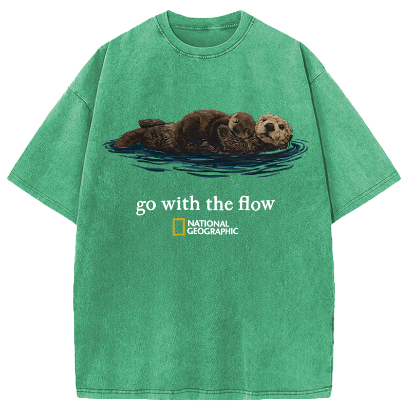 Modecanvas Go With The Flow DTG Printing Washed T-Shirt