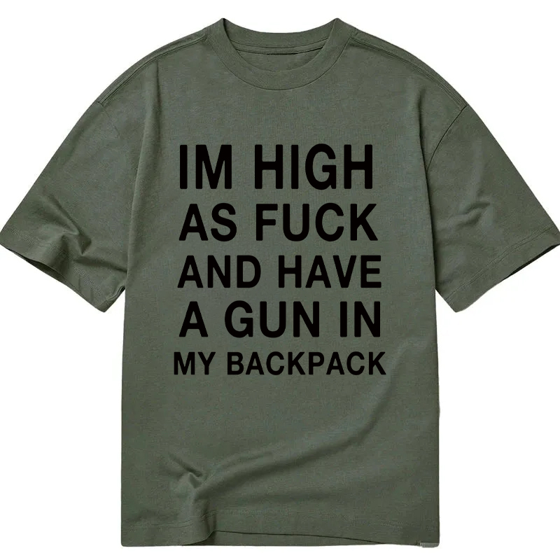 Modecanvas Im High DTG Printing Classic T-Shirt-modecanvas
