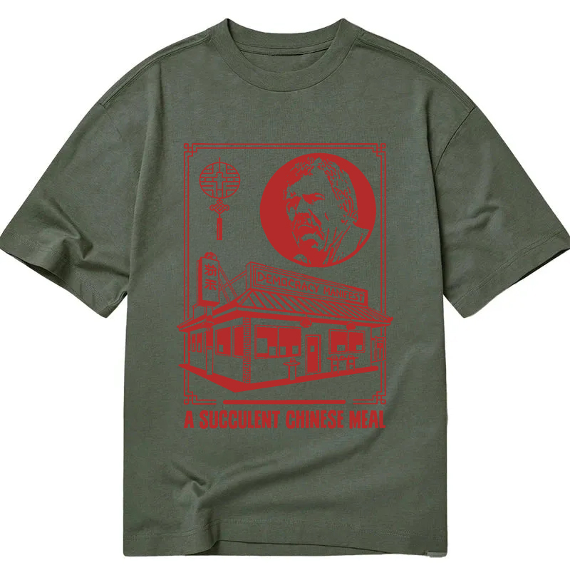 Modecanvas Democracy Manifest Chinese Restaurant DTG Printing Classic T-Shirt-modecanvas