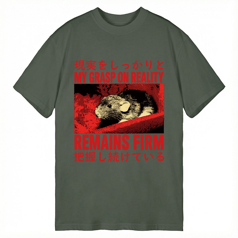 Modecanvas Grasp on Reality Rat DTG Printing Classic T-Shirt-modecanvas