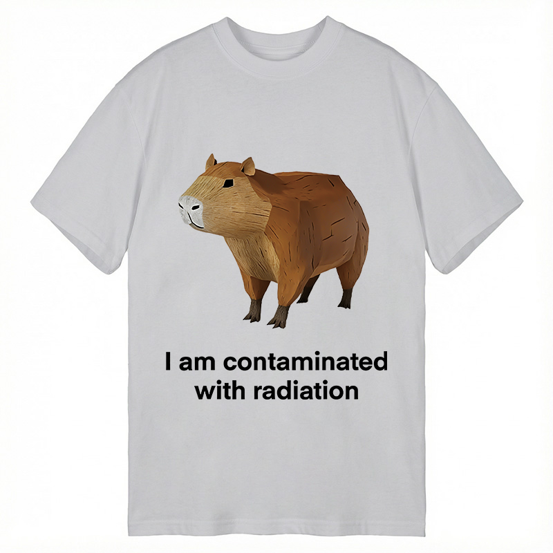 Modecanvas Contaminated Capybara DTG Printing Classic T-Shirt-modecanvas