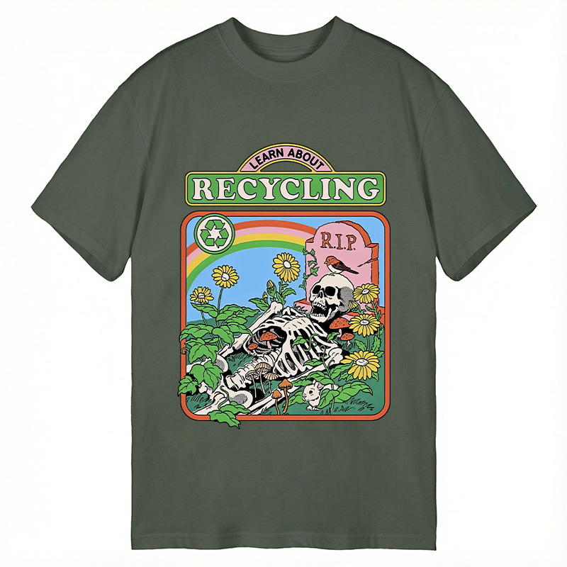 Modecanvas Recycling Life DTG Printing Classic T-Shirt-modecanvas