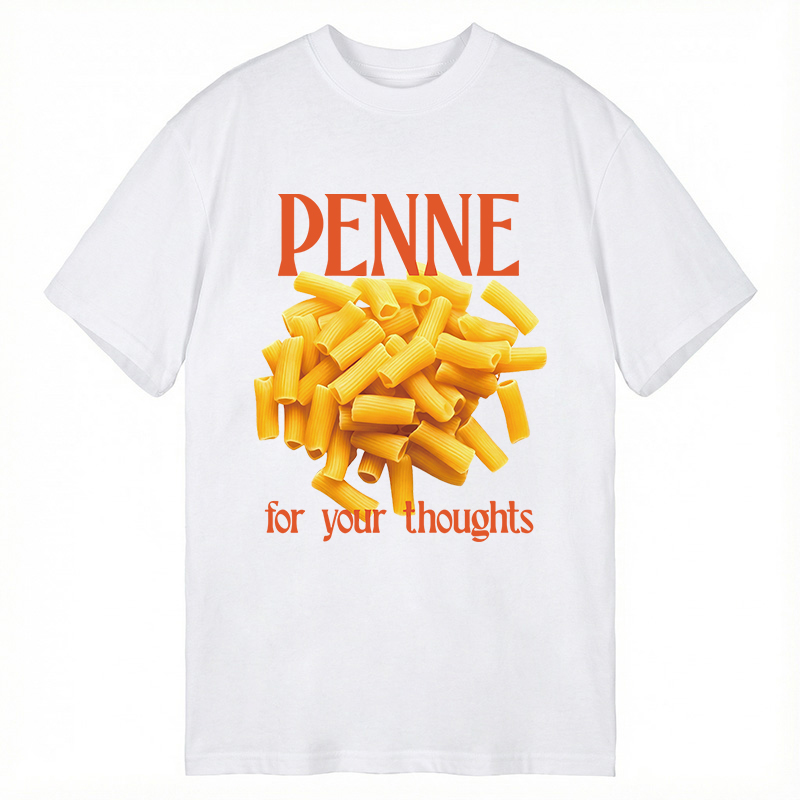 Modecanvas Penne For Your Thoughts DTG Printing Classic T-Shirt-modecanvas