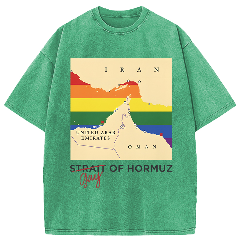 Modecanvas Gay of Hormuz DTG Printing Washed T-Shirt