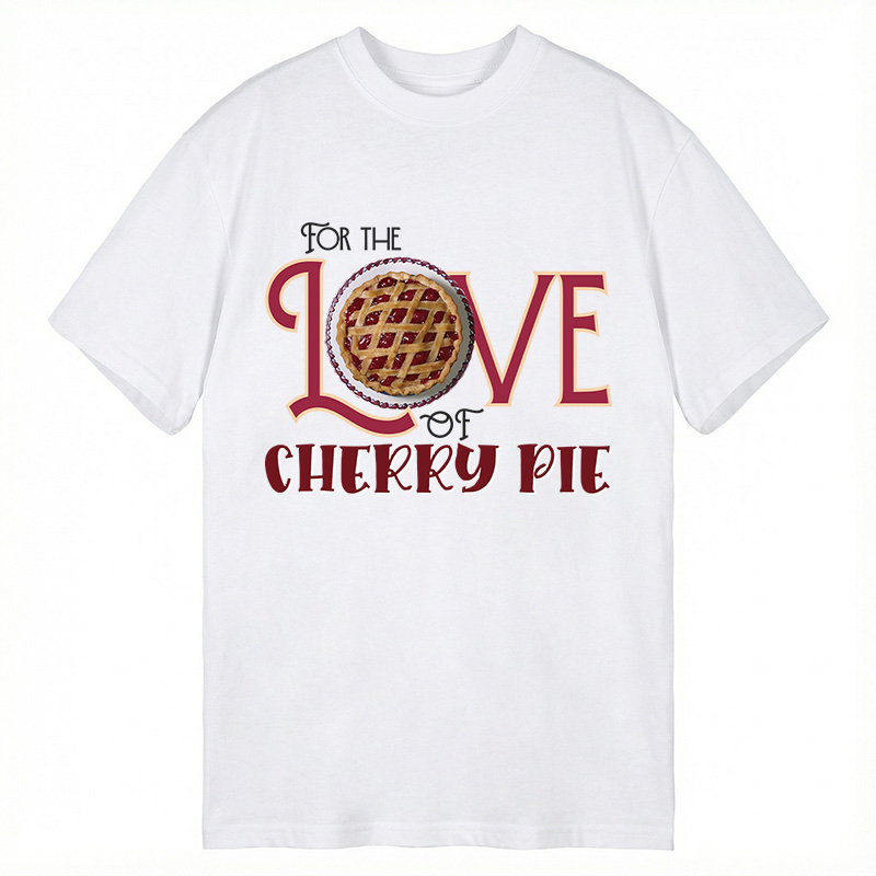 Modecanvas For the Love of Cherry Pie DTG Printing Classic T-Shirt-modecanvas