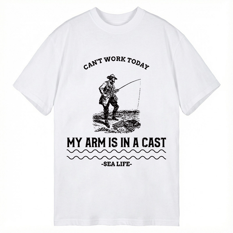 Modecanvas I Cant Work My Arm Is In A Cast DTG Printing Classic T-Shirt-modecanvas