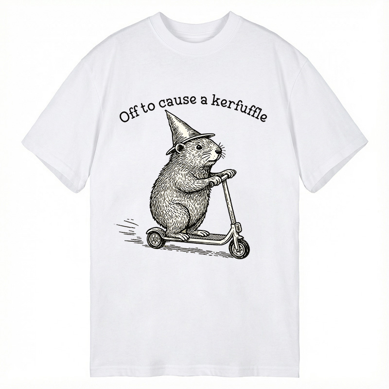 Modecanvas Off To Cause A Kerfuffle DTG Printing Classic T-Shirt-modecanvas