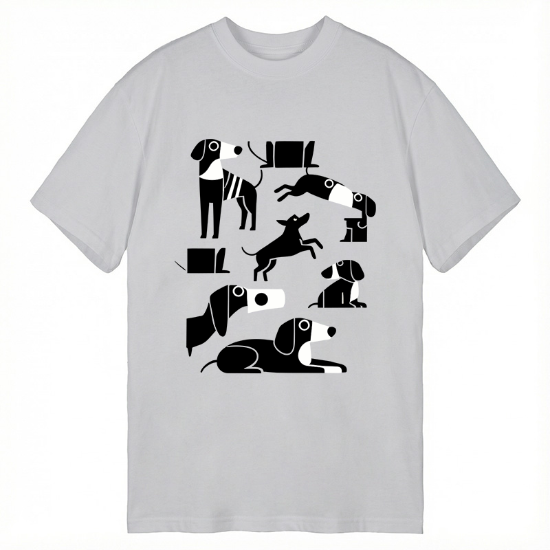 Modecanvas Dachshund Dilemma DTG Printing Classic T-Shirt-modecanvas