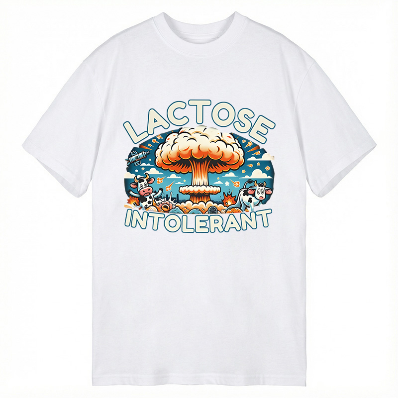 Modecanvas Lactose Intolerant Funny Meme DTG Printing Classic T-Shirt-modecanvas