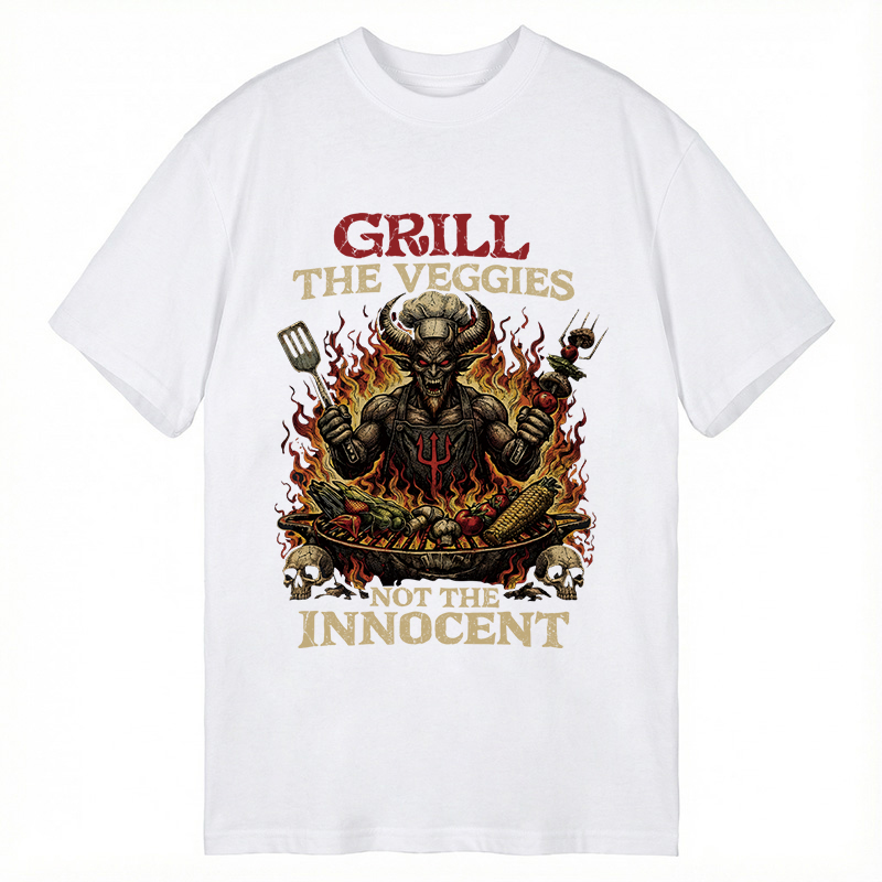 Modecanvas Heavy Metal Vegan Vegetarian DTG Printing Classic T-Shirt-modecanvas